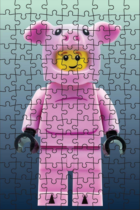 Mystery Minifigure Mini-Puzzle Blue Edition