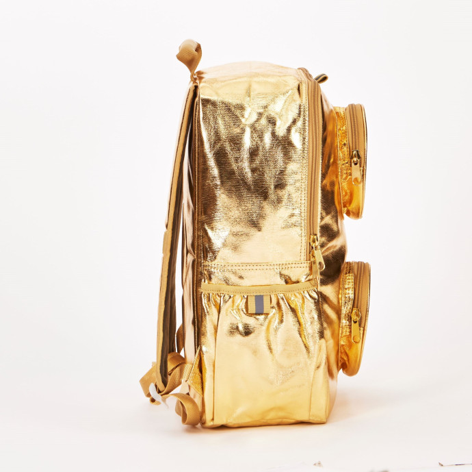 Brick Backpack – Metallic Gold