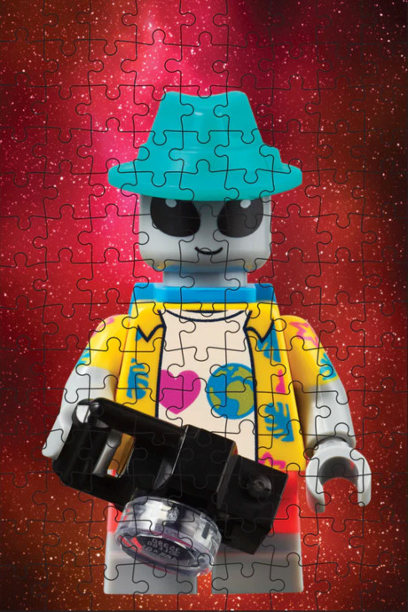 Minipuzzle s tajomnou minifigúrkou – vesmírne vydanie