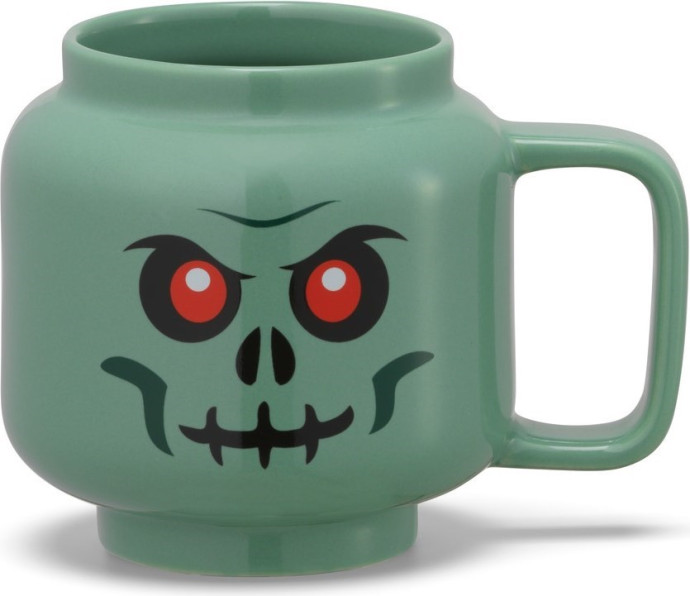 Small Ceramic Mug – Green Skeleton