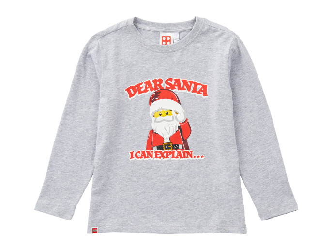 Detské tričko s dlhým rukávom – Milý Santa
