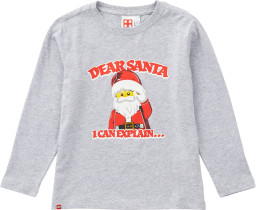Kids Long Sleeve Dear Santa T Shirt