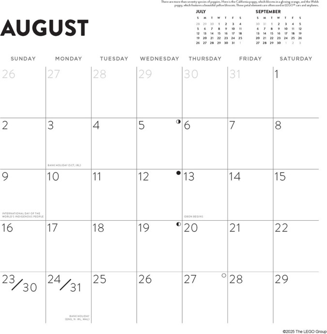 2026 Wall Calendar