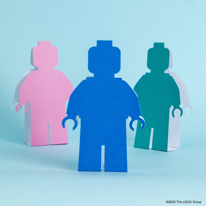 Pohľadnice v tvare minifigúrok: 12 pohľadníc s obálkami
