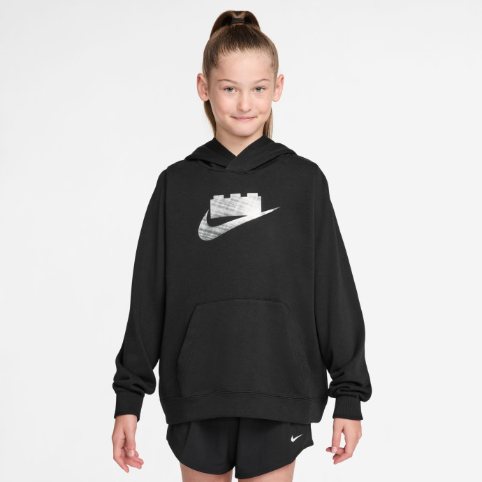 Mikina pre staršie deti z kolekcie Nike x LEGO® – čierna