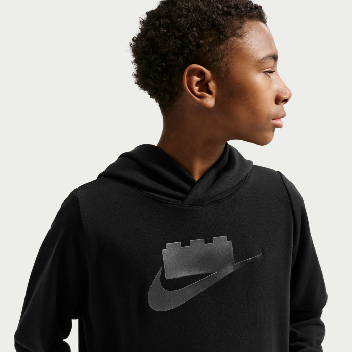 Mikina pre staršie deti z kolekcie Nike x LEGO® – čierna
