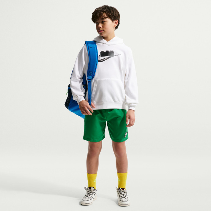 Mikina pre staršie deti z kolekcie Nike x LEGO® – biela
