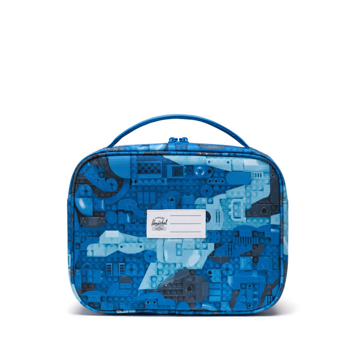 Obedár Pop Quiz Little Herschel™ – Modré abstraktné kocky