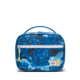 Obedár Pop Quiz Little Herschel™ – Modré abstraktné kocky