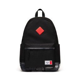 Batoh Herschel Heritage™ – Čierny + čierne abstraktné kocky
