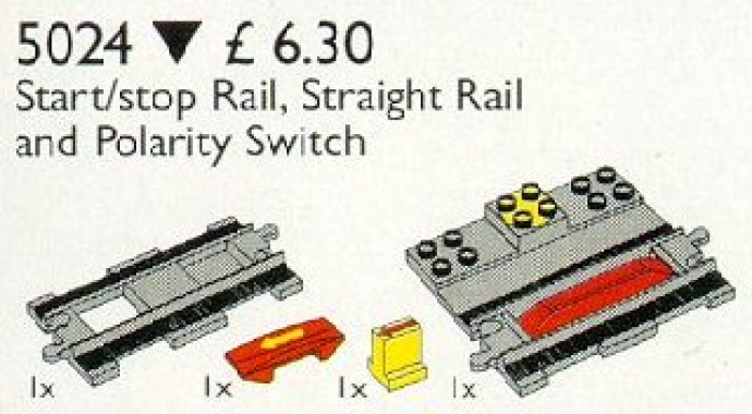 Duplo Start / Stop Rail, Single Rail, Change of Direction Switch