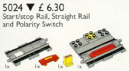Duplo Start / Stop Rail, Single Rail, Change of Direction Switch