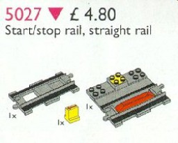 Duplo Start / Stop Rail Plus Straight Rail