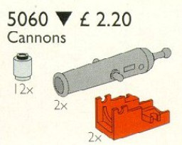 2 Pirate Cannons and 12 Cannon Balls