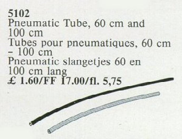 Pneumatic Tube Black and Grey 60 and 100 cm