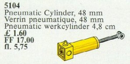 Pneumatic Piston Cylinder 48 mm Yellow