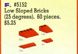 Roof Bricks Shallow 25 Degrees Red