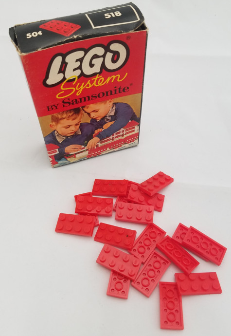 2 X 4 Plate (Flat Roof Bricks with 8 Studs)