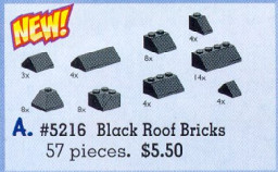 Black Roof Bricks Assorted