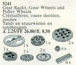 Gear Rack and Wheels, Wedge-Belt and Crown Wheels