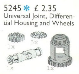 Universal Joint, Differential Housing and Gear Wheels