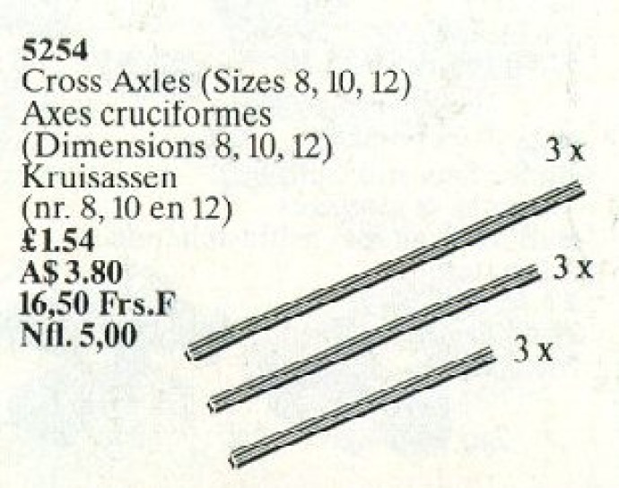 Cross Axles Sizes 8, 10 and 12