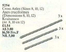 Cross Axles Sizes 8, 10 and 12