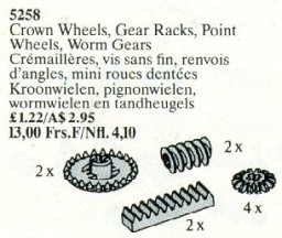 Crown Wheels, Gear Racks, Point Wheels, Worm Gears
