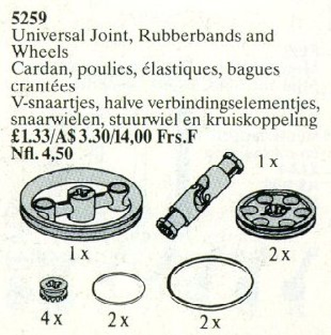Universal Joint, Rubber Bands and Wheels