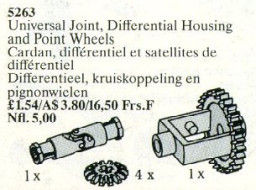 Universal Joint, Differential Housing and Point Wheels