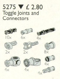 Toggle Joints and Connector Pegs and Rods