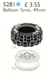 Balloon Tyres 49.6 mm