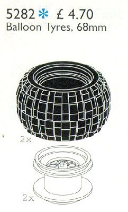 Balloon Tyres 68.8 mm