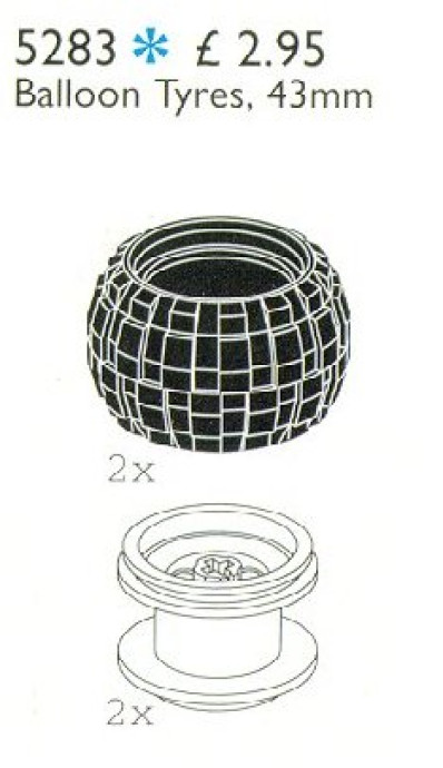 Balloon Tyres 43.2 mm