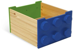Rolling Storage Box - Blue/Green