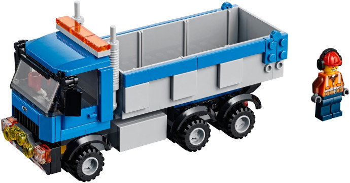Excavator and Truck