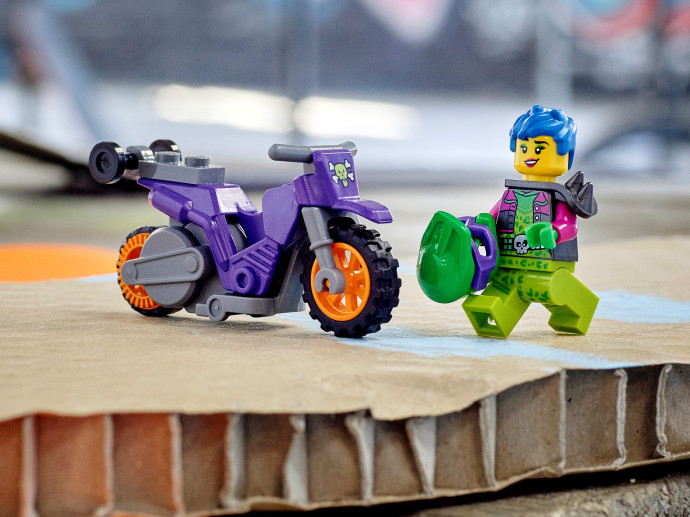 Kaskadérská wheelie motorka