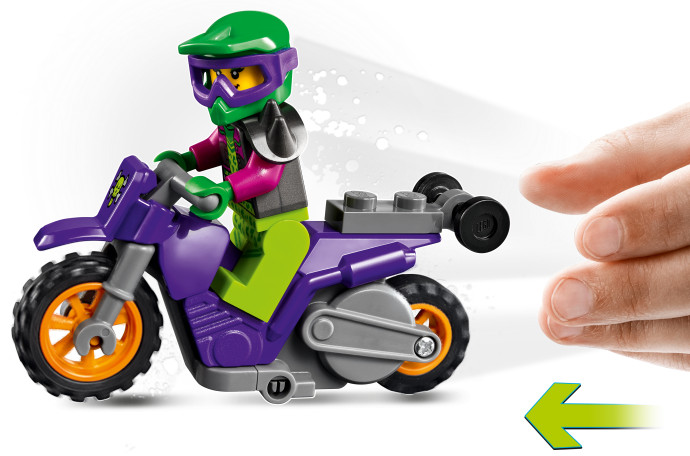 Kaskadérská wheelie motorka