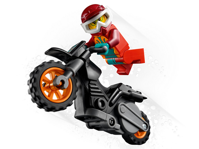 Ohnivá kaskadérská motorka