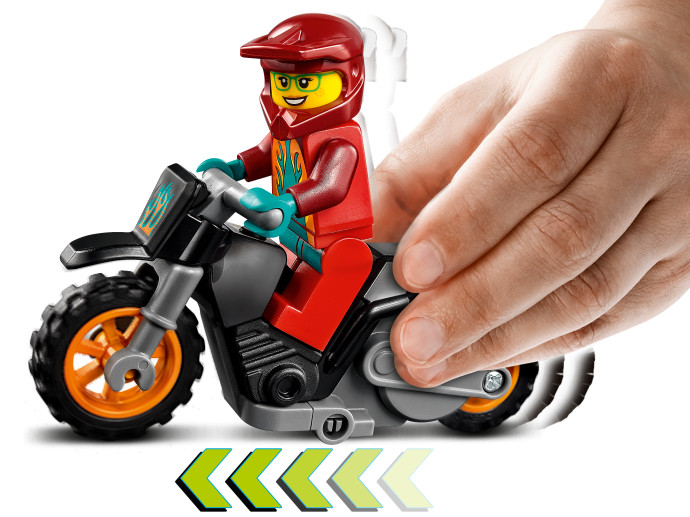 Ohnivá kaskadérská motorka