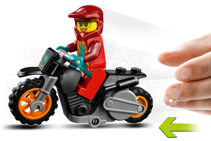 Ohnivá kaskadérská motorka