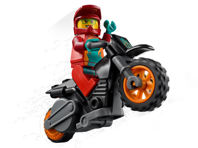 Ohnivá kaskadérská motorka
