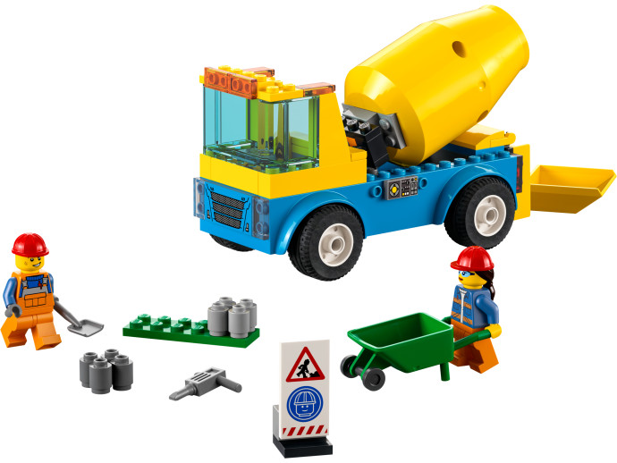 Náklaďák s míchačkou na beton