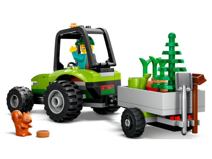 Traktor v parku