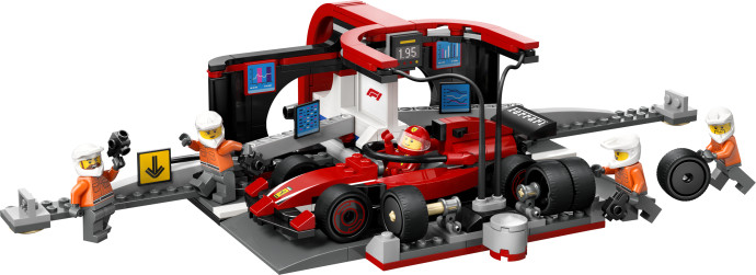 Zastávka v boxech F1® a personál s vozem Ferrari