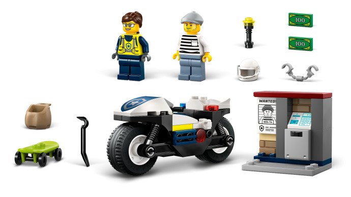 Naháňačka na policajnej motorke