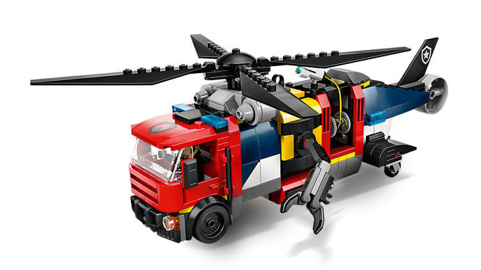 Remix: Helikoptéra, hasičské auto a ponorka