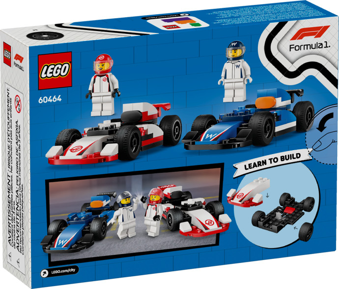 Pretekárske autá F1® Williams Racing a Haas F1®