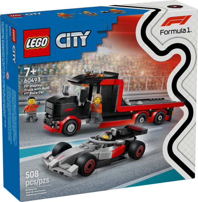 Výstavný nákladiak F1® s pretekárskym autom Audi F1®