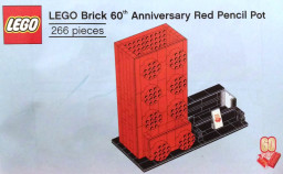 LEGO Brick 60th Anniversary Red Pencil Pot